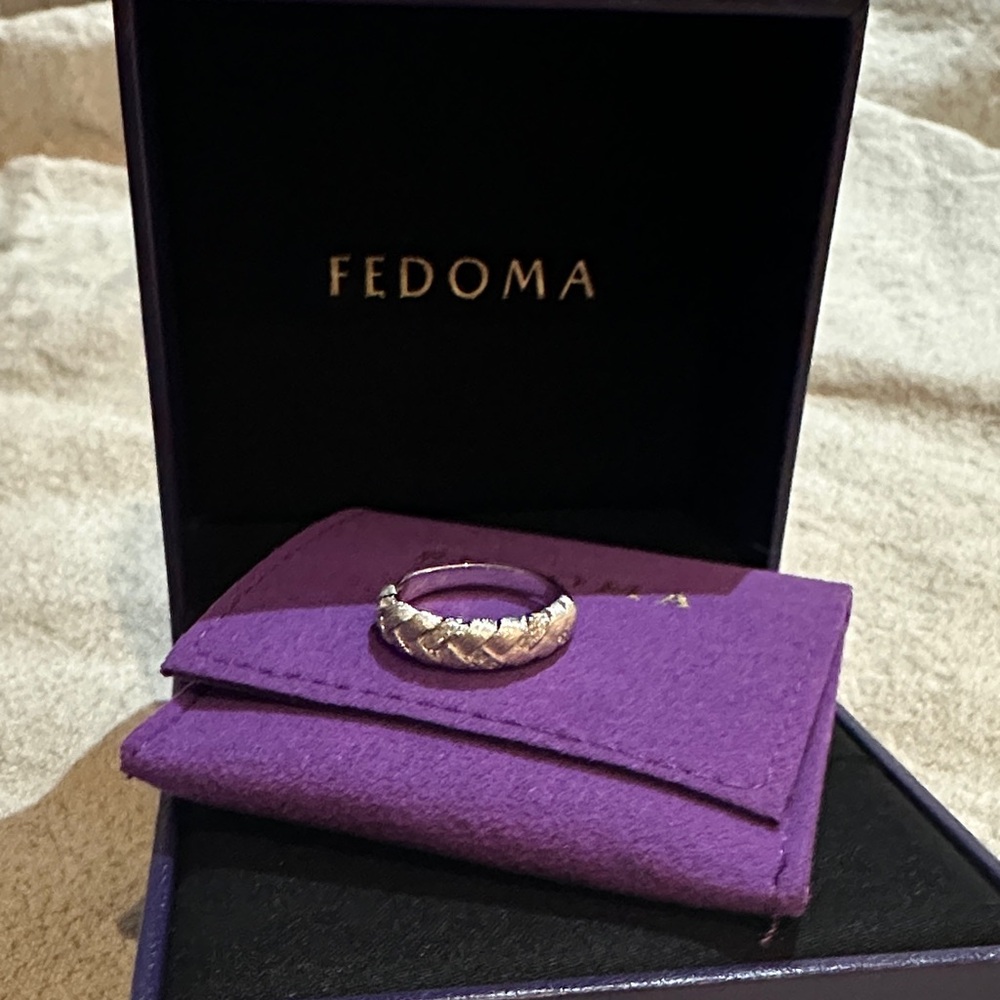 Fedoma Silver Braided Zella Ring